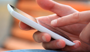 a person using the phone