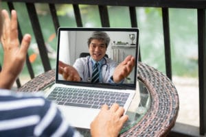 doctor virtual meeting